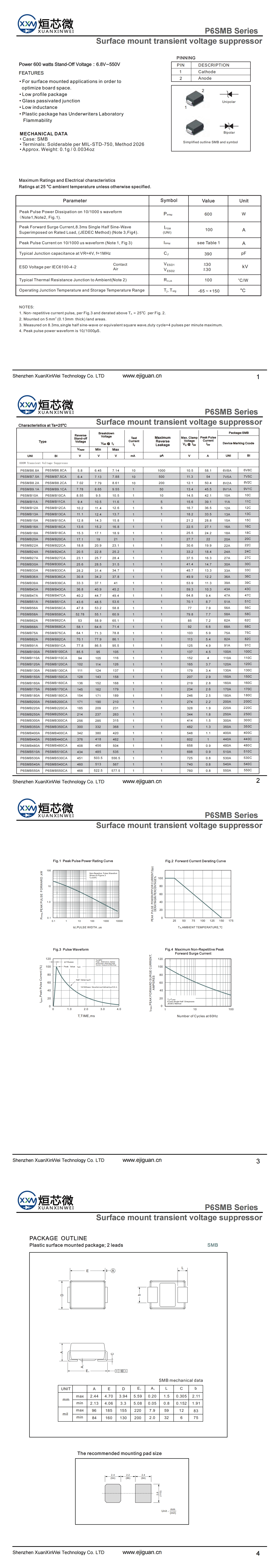 P6SMB400A
